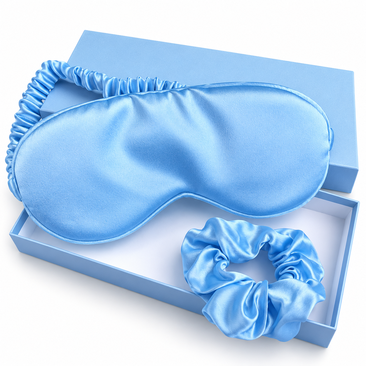 Silk Sleep Eye Mask & Hair Scrunchie Set