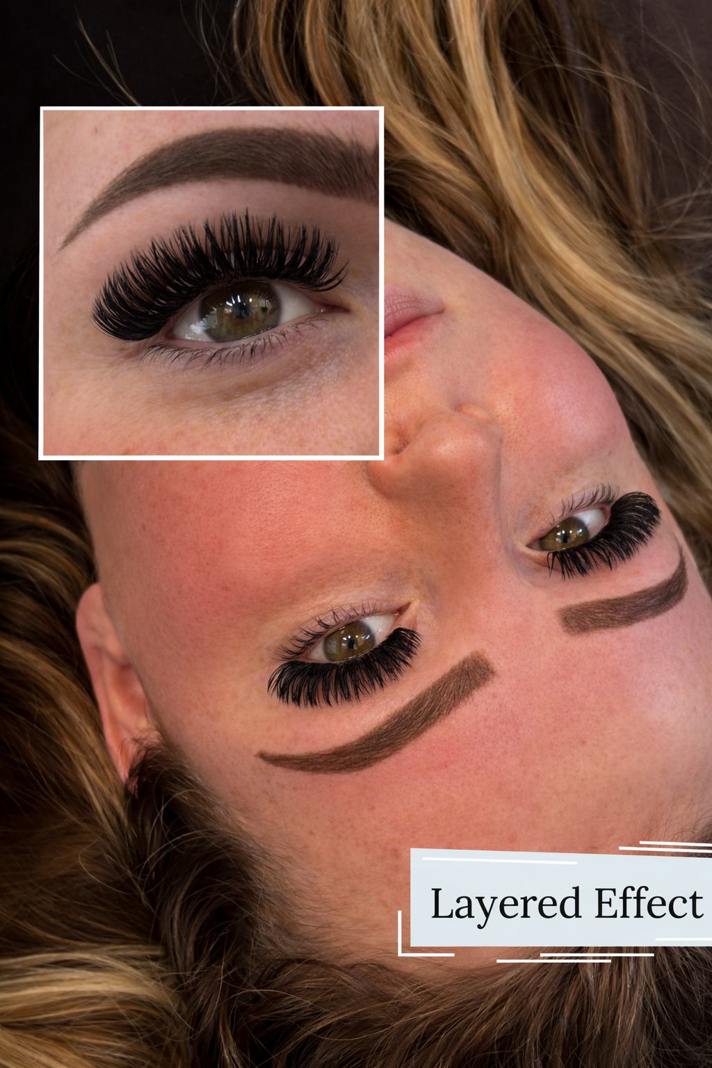 layered Effect Using Dark Feather Style