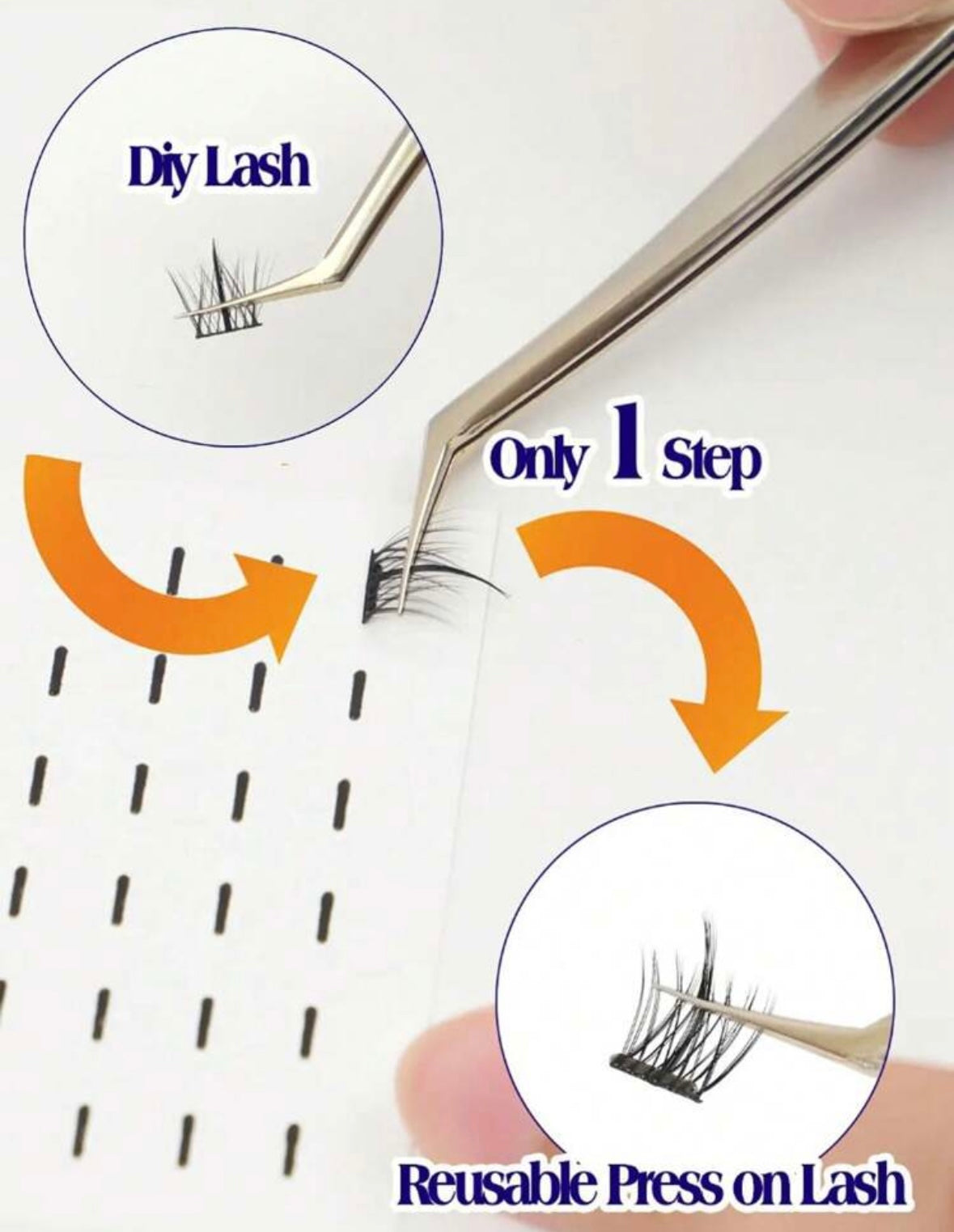 NEW press on glue strips