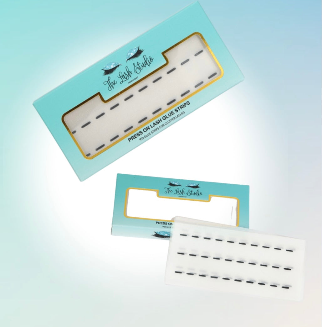 NEW press on glue strips