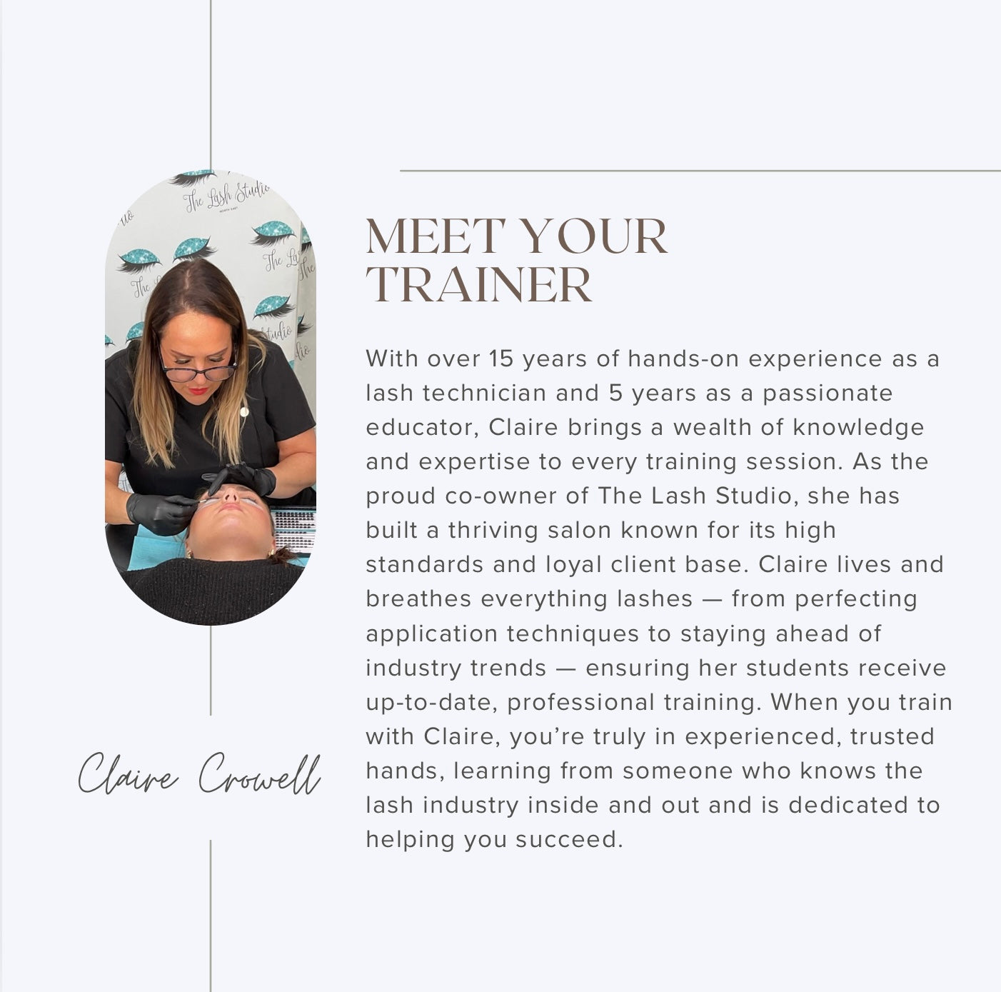 CLIP ON LASH CLUSTERS  IN-PERSON TRAINING