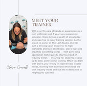 CLIP ON LASH CLUSTERS  IN-PERSON TRAINING