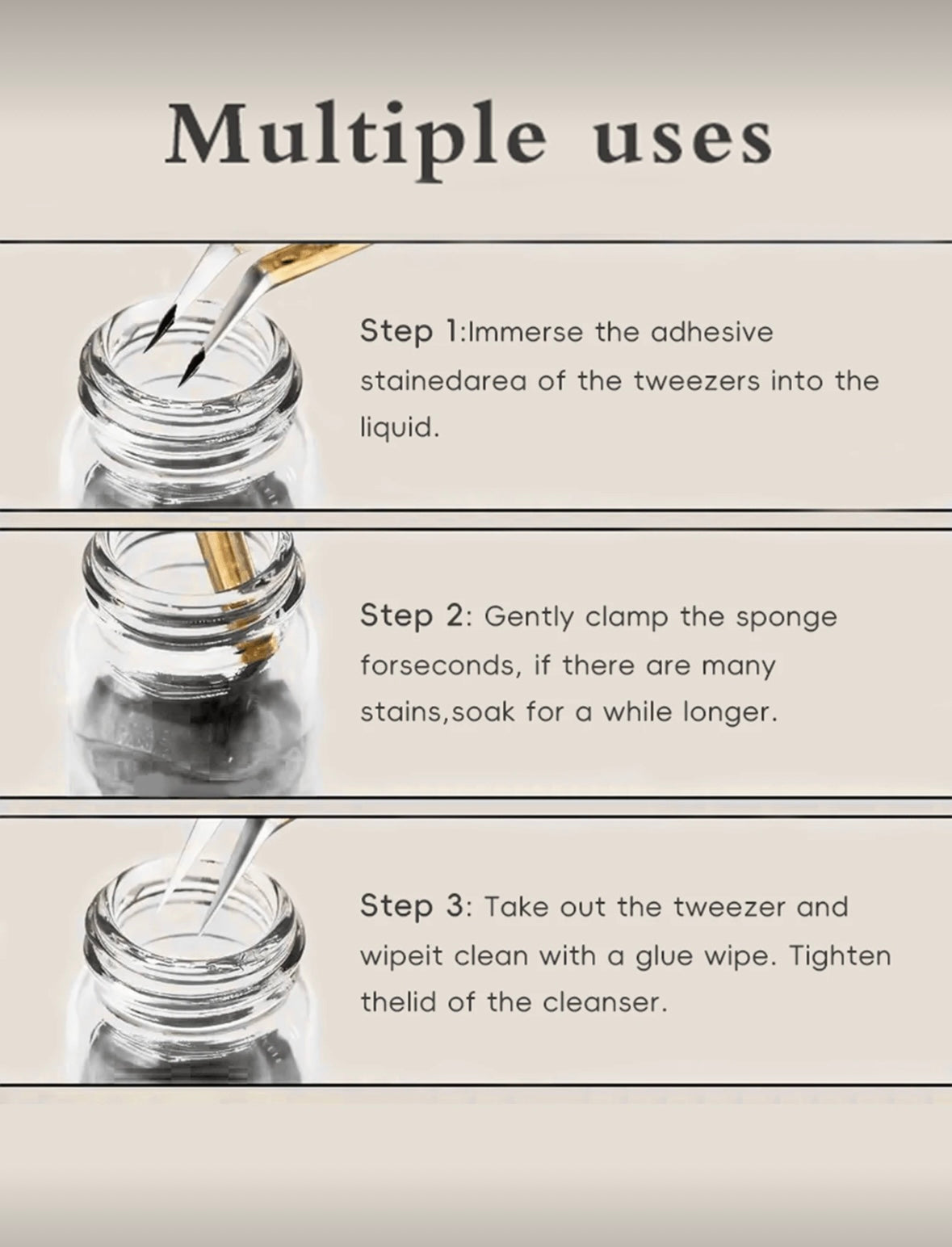Eyelash Tweezer Cleaner