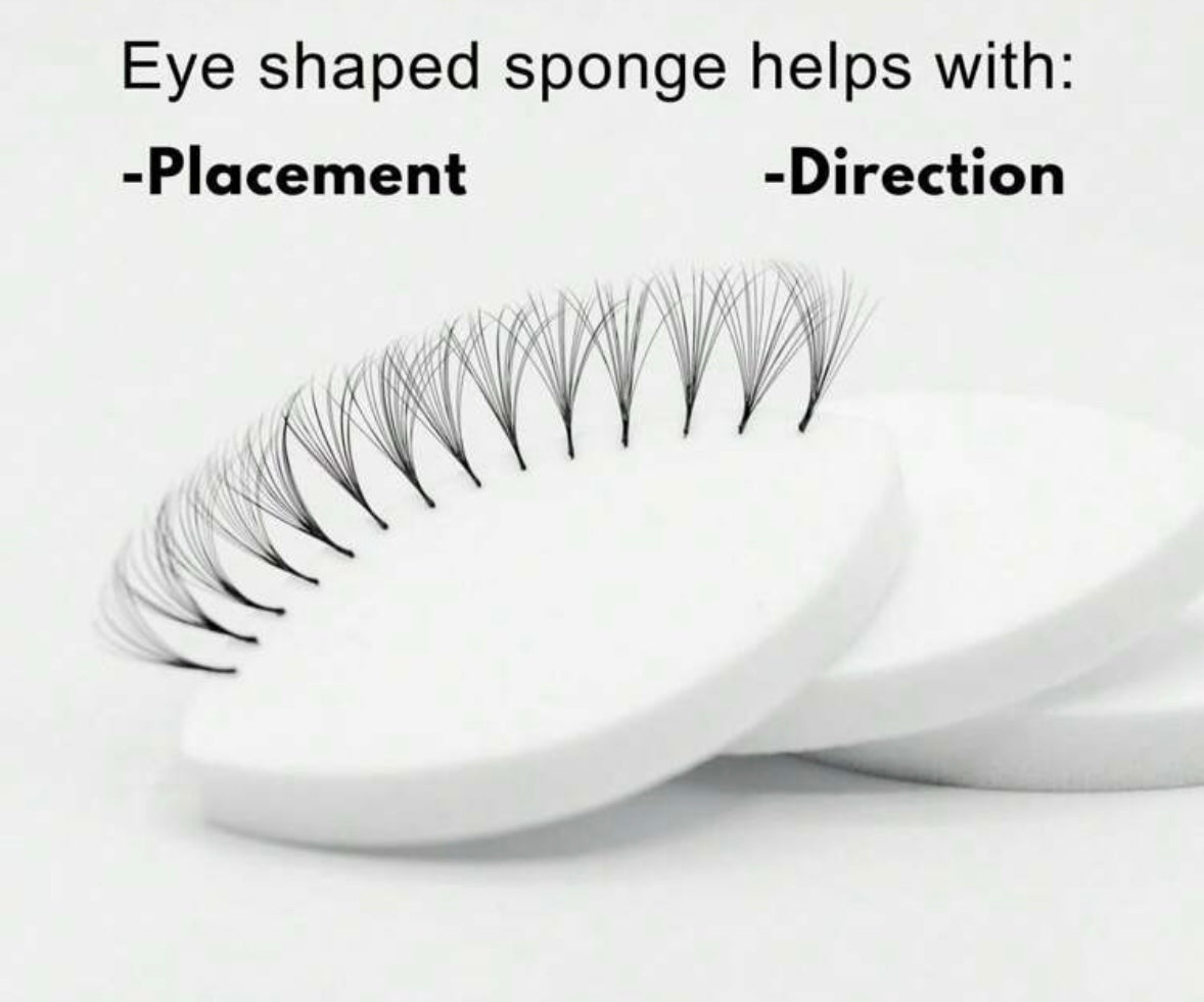 Eyelash practice sponges 5pcs