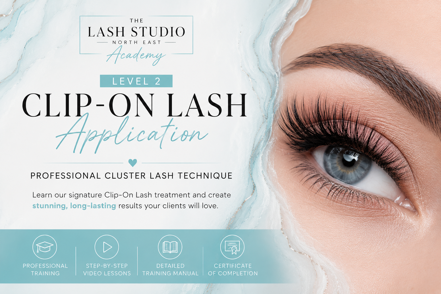 Level 2 Professional Clip (Cluster) Lash Course - Online Training
